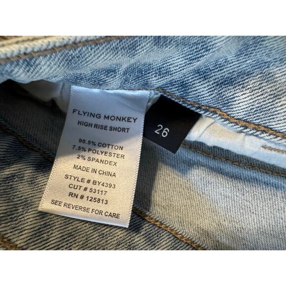 Flying Monkey High Rise Shorts Cut Off Distressed Size 26 - Picture 3 of 3